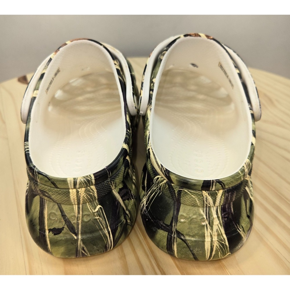 Crocs Classic Bae Platform Clog Mules 206939 Womens Camo Green Size 7 - Picture 3 of 8
